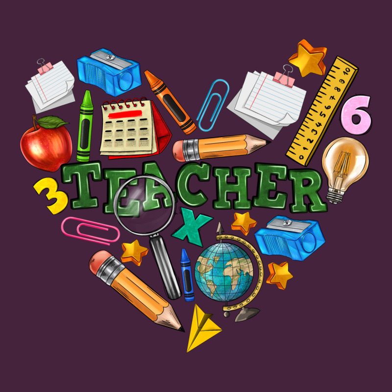 Teacher Heart Long Sleeve Tee by NancyCooperArtShop | Teevron