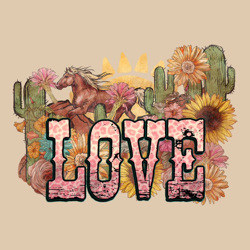 Love Horse Western Floral Heavyweight Sweatshirt by NancyCooperArtShop | Teevron
