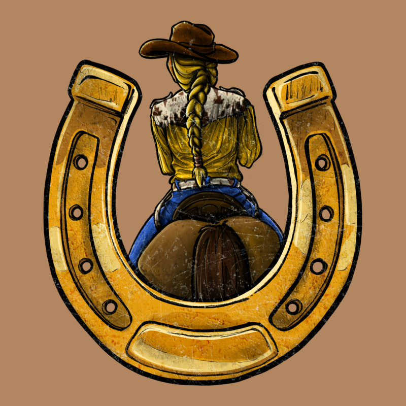 Horseshoe And Cowgirl Long Sleeve Tee by JahusDesignShop | Teevron