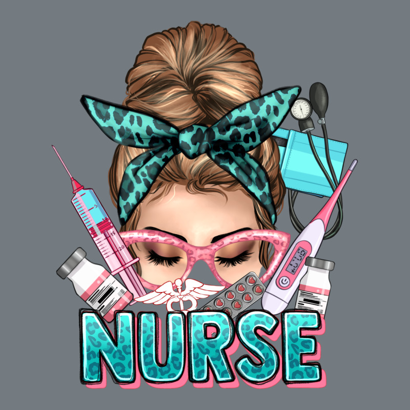 Nurse Life Messy Bun Heavyweight Sweatshirt by NancyCooperArtShop | Teevron