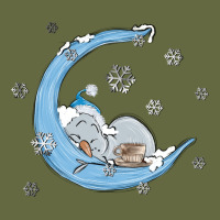 Snowman And Moon Long Sleeve Tee | Teevron