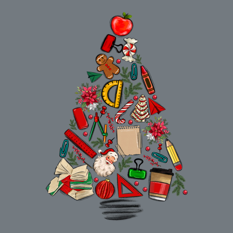 Teacher Christmas Tree Heavyweight Sweatshirt by MaliasSmallBusiness | Teevron
