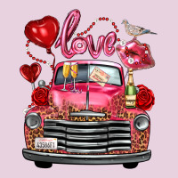 Valentine's Day Truck Love Bird Letter Ladies Tee | Teevron