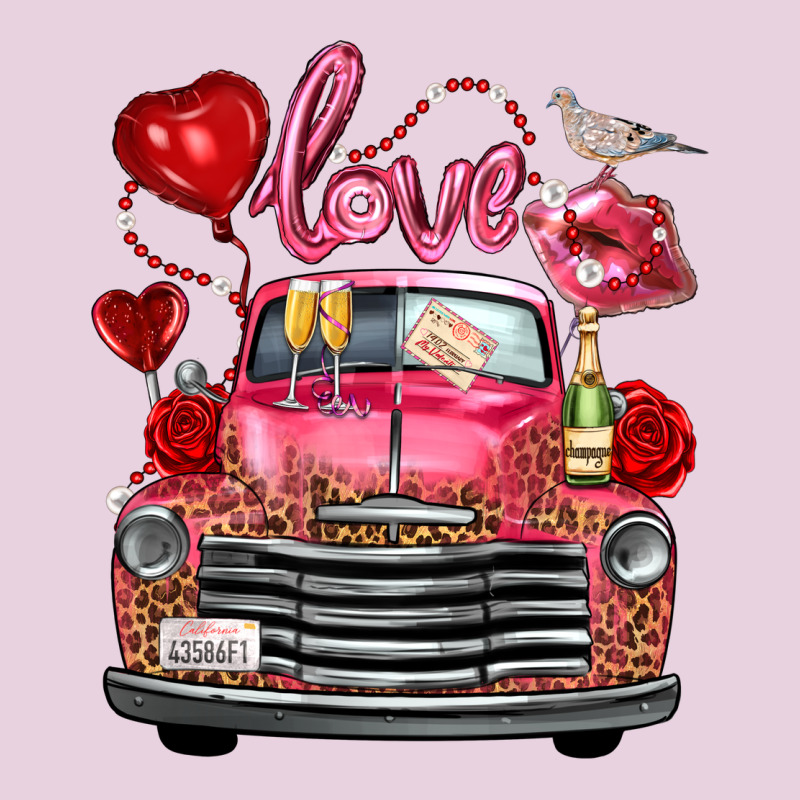 Valentine's Day Truck Love Bird Letter Ladies Tee by FaDigitalArtStudio | Teevron