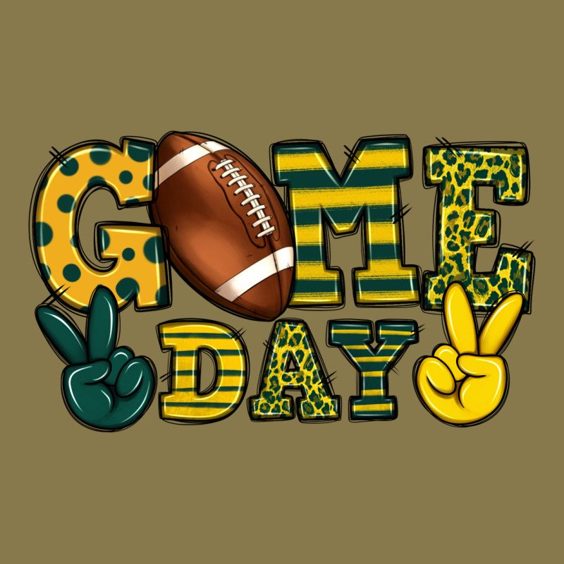 Game Day Yellow And Green Team Color Premium Hoodie by HowdyJamesFarm | Teevron