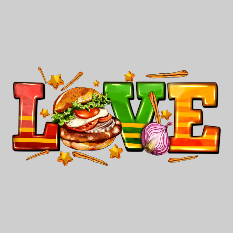Love With Hamburger Premium Tee by AdoDesignShop | Teevron