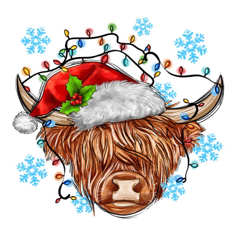 Christmas Cow Long Sleeve Tee by MaliasSmallBusiness | Teevron