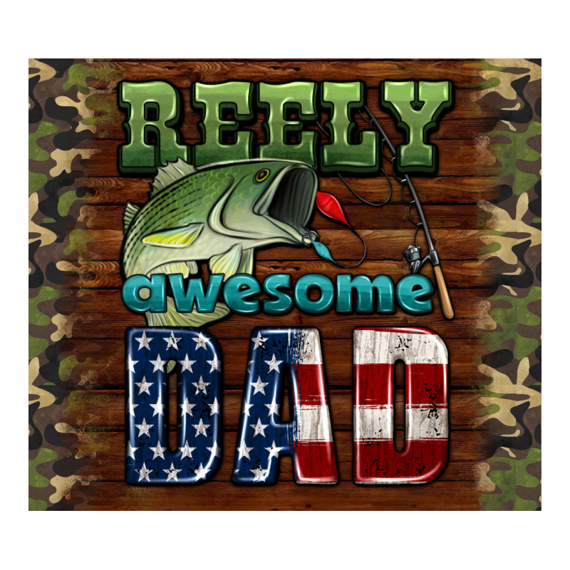 Reely Awesome Dad Ladies Tee by HRA Design Shop | Teevron
