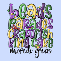 Beads Parades Crawfish King Cake Mardi Gras Urban Heavy Tee | Teevron
