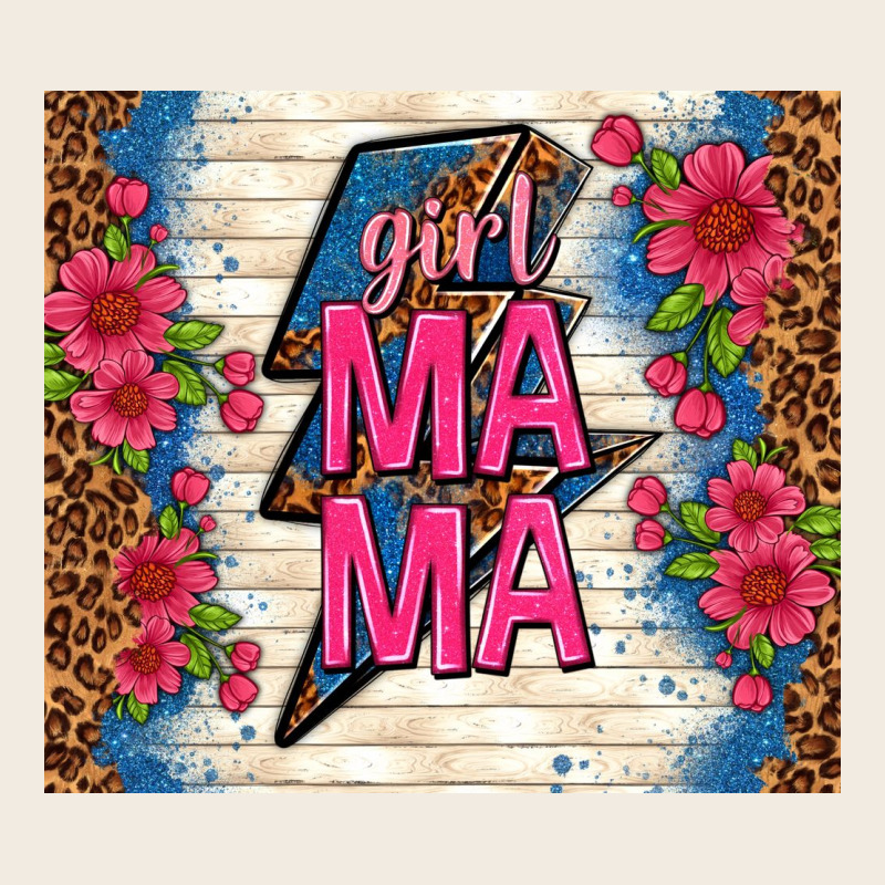 Girl Mama Thunder With Flowers Premium Sweatshirt by TumblerDesignByShophia | Teevron