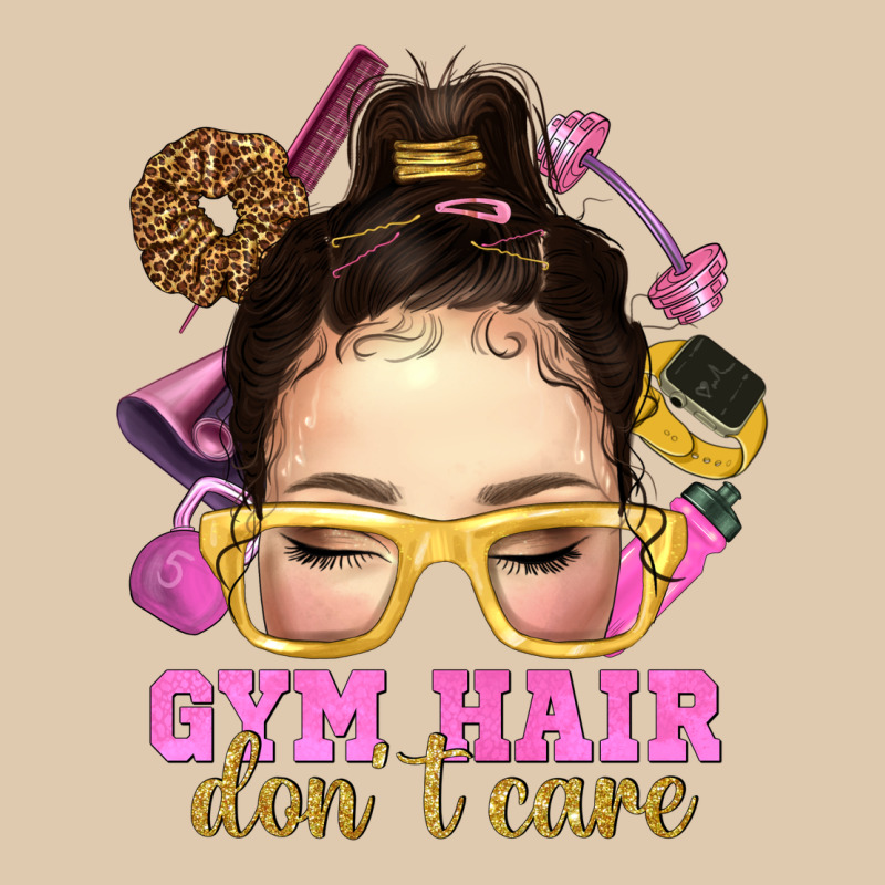 Messy Bun Gym Hair Dont Care Heavyweight Sweatshirt by NancyCooperArtShop | Teevron