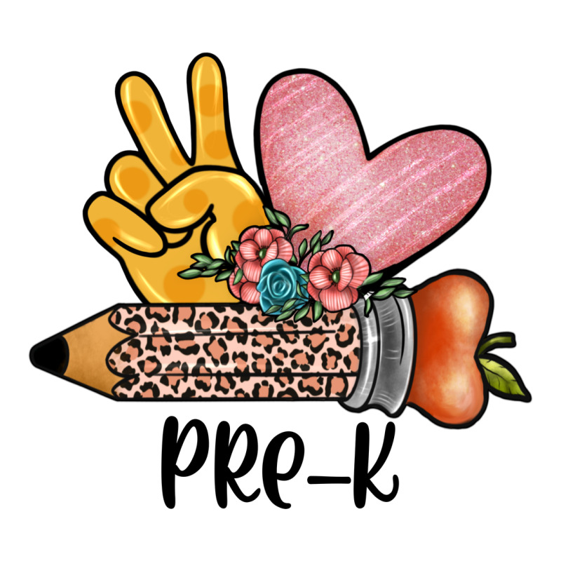 Peace Love Pre K Long Sleeve Tee by JahusDesignShop | Teevron