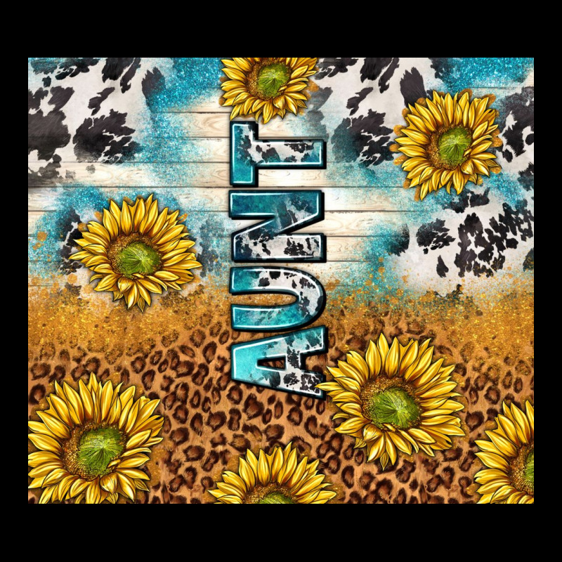 Aunt Sunflower Leopard Glitter Premium Sweatshirt by TumblerDesignByShophia | Teevron