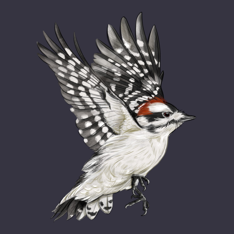 Flying Downy Woodpecker Vintage Hoodie by LillyAllenDesigns | Teevron