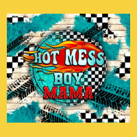 Hot Mess Boy Mama With Fire Premium Sweatshirt | Teevron
