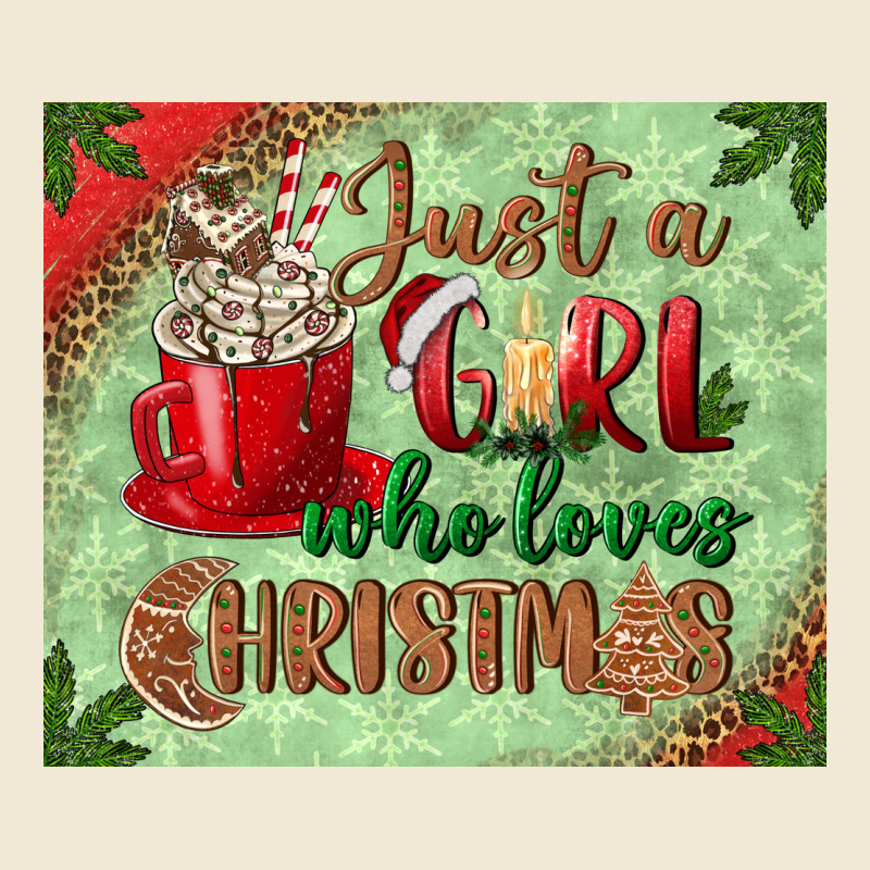 Just A Girl Who Loves Christmas Mousepad Premium Tee by BundleAndBundleShop | Teevron