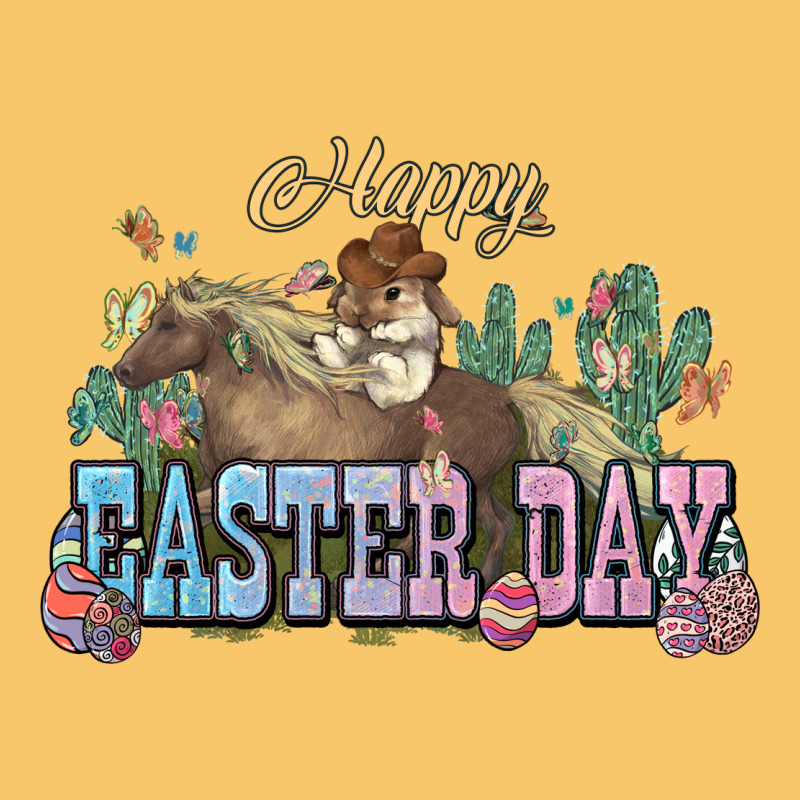 Happy Easter Day Rodeo Vintage Hoodie by NancyCooperArtShop | Teevron