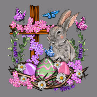 Easter Eggs And Bunny With Cross Easter Day Heavyweight Hoodie | Teevron
