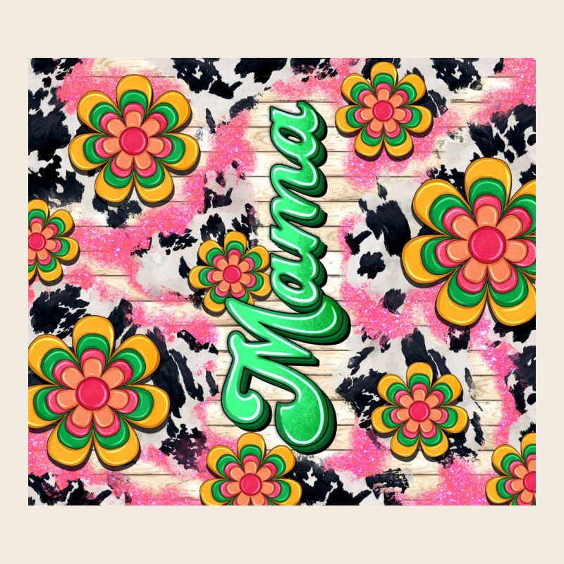 Mama With Hippie Daisies Premium Sweatshirt by TumblerDesignByShophia | Teevron
