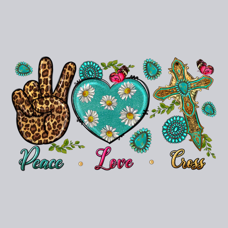 Peace Love Cross Heavyweight Sweatshirt by NancyCooperArtShop | Teevron