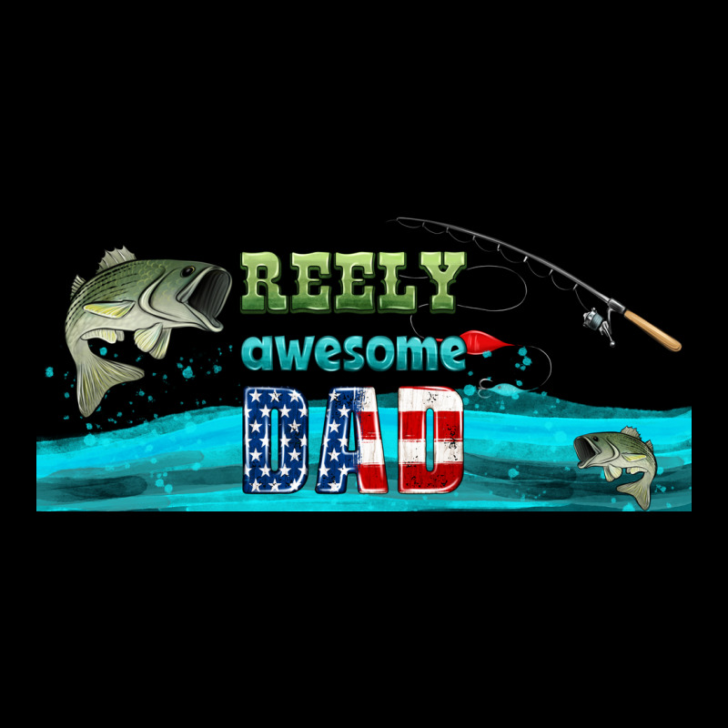 Reely Awesome Dad  Libbey Glass Ladies Tee by HRA Design Shop | Teevron