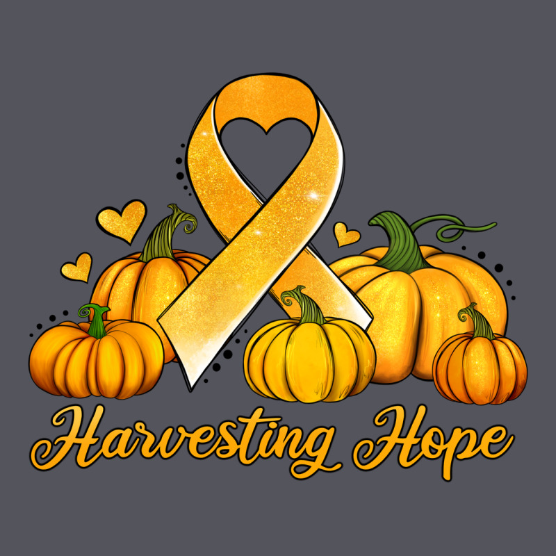 Childhood Cancer Awareness Month Harvesting Hope Vintage Hoodie by Jasminsmagicworld | Teevron