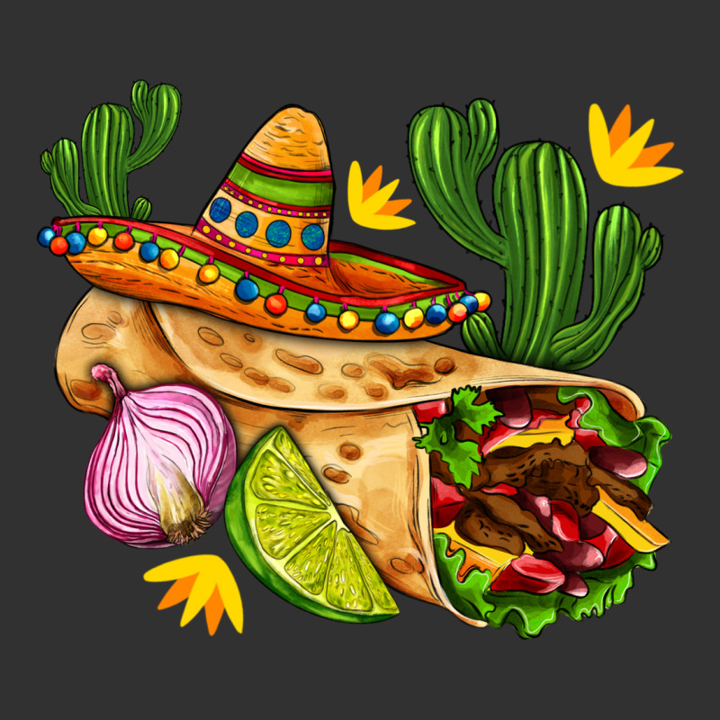 Burrito  With Sombrero And Union With Cactus Urban Heavy Tee by AdoDesignShop | Teevron
