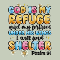 God Is My Refuge And My Fortress Under His Wings Classic Tee | Teevron