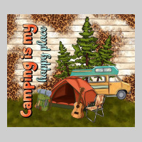 Camping Is My Happy Place Premium Sweatshirt | Teevron