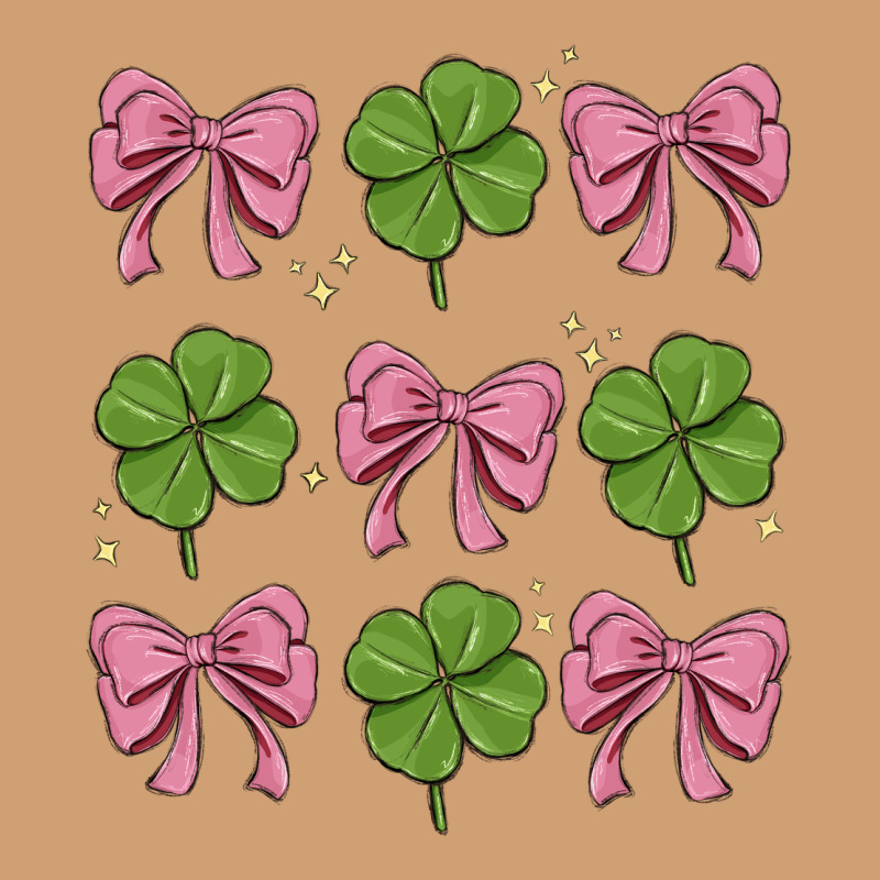 Coquette Bow Clover St. Patrick's Day Vintage Tee by MaliasSmallBusiness | Teevron