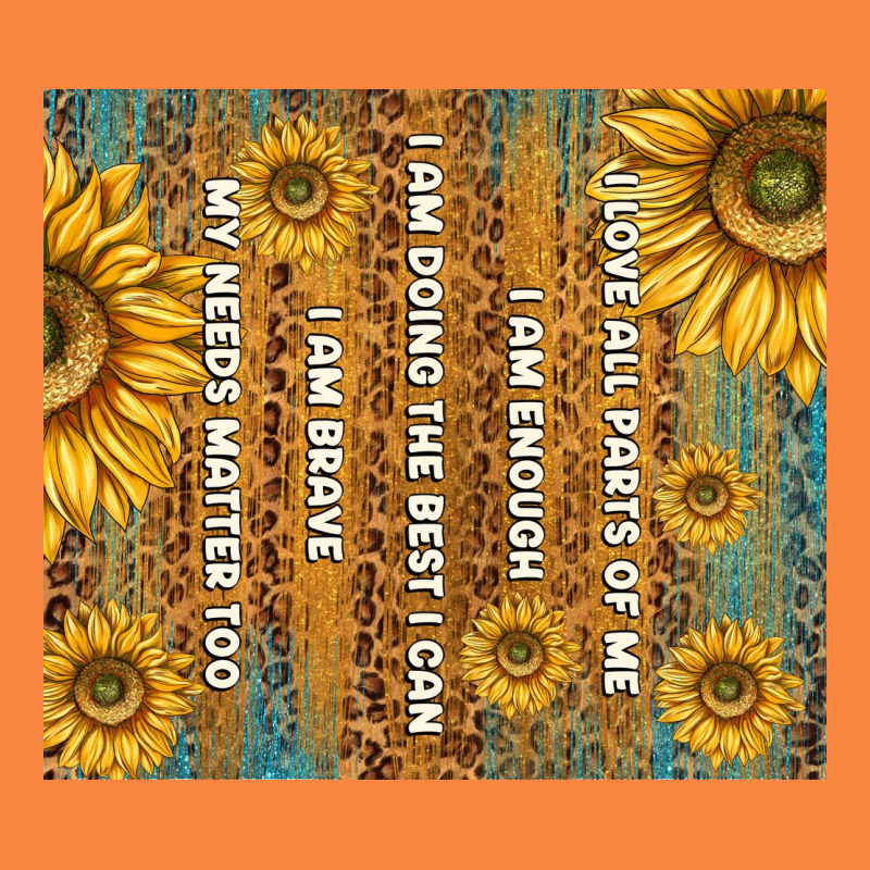 Self Reminders With Sunflowers Premium Sweatshirt by TumblerDesignByShophia | Teevron