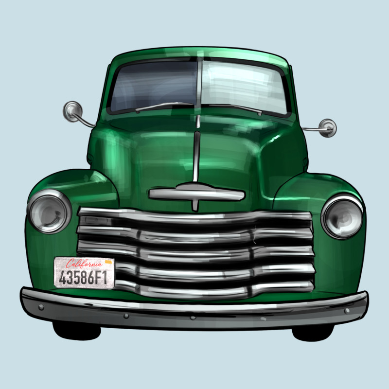 Western Green Truck Front View Ladies Tee by FaDigitalArtStudio | Teevron