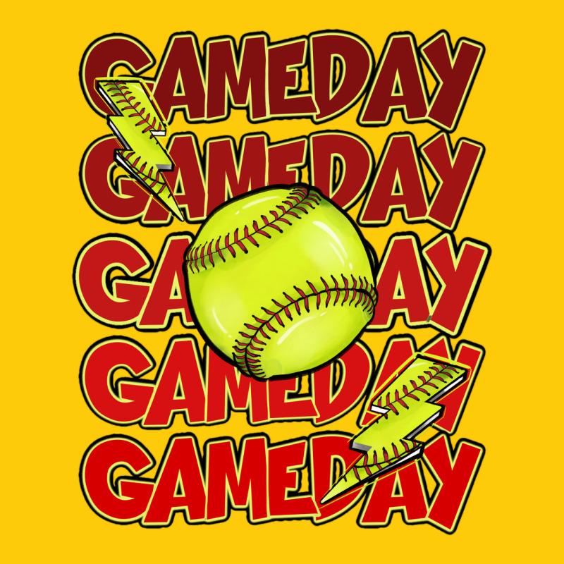Game Day Softball Lightning Bolt Premium Hoodie by HowdyJamesFarm | Teevron