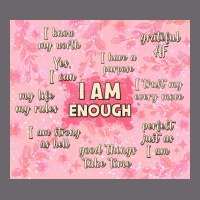 I Am Enough With Glitter Premium Sweatshirt | Teevron