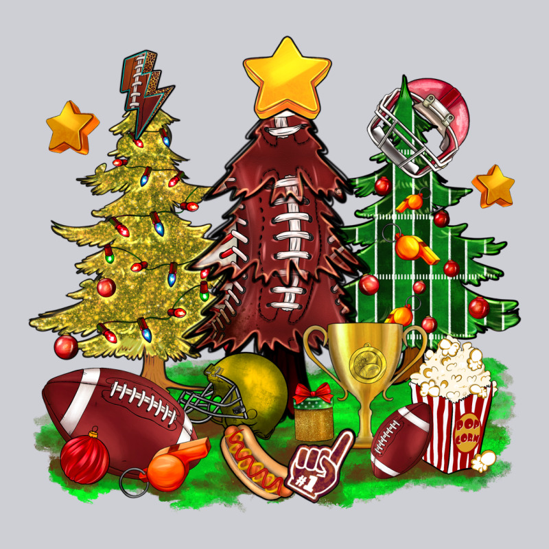Christmas With American Football Trees Bbs Urban Hoodie by BundleAndBundleShop | Teevron