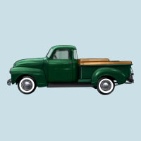 Western Green Truck Right Side View Ladies Tee | Teevron