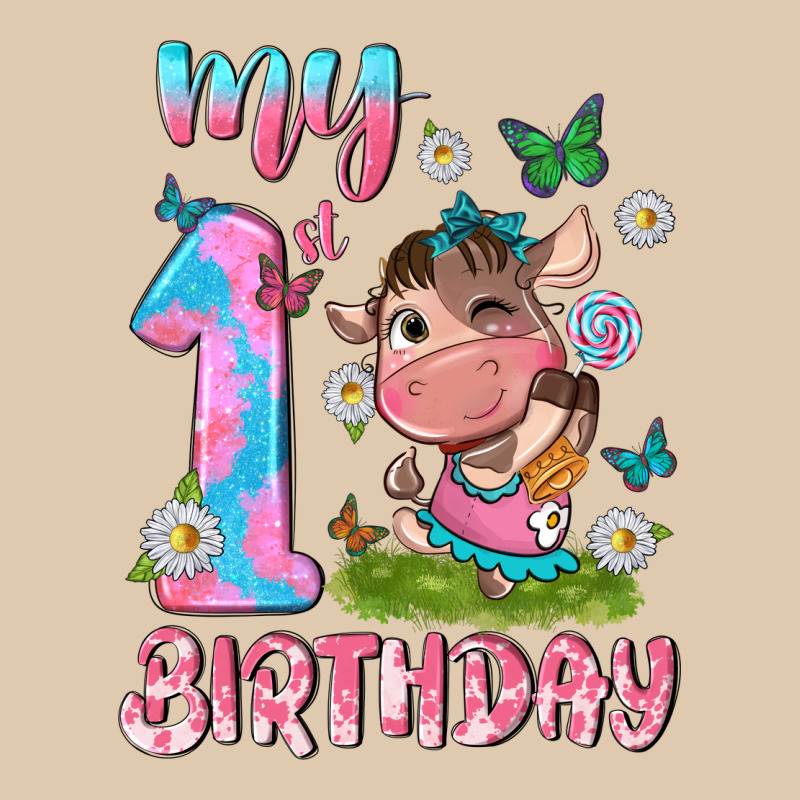 My 1 St Birthday With Little Cute Cow Heavyweight Sweatshirt by NancyCooperArtShop | Teevron