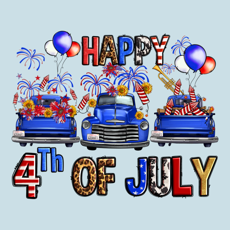 Western Hello Fourth Of July Trucks Ladies Tee by FaDigitalArtStudio | Teevron
