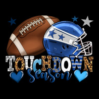 Touchdown Season American Football Blue Team Color Premium Sweatshirt | Teevron