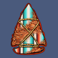 Turquoise Serape Tooled Leather Arrowhead Vintage Hoodie | Teevron