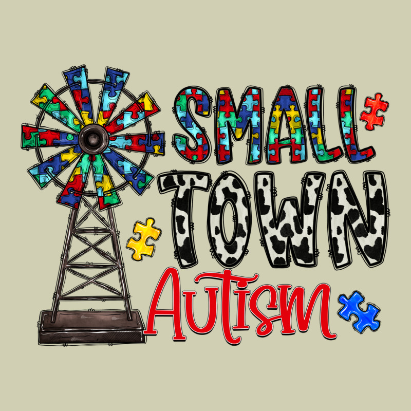 Small Town Autism Heavy Core Tee by CowhideDigitalArt | Teevron