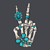 Turquoise Gemstone Skeleton Hand Long Sleeve Tee | Teevron