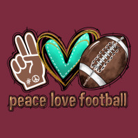Peace Love Football Premium Hoodie | Teevron