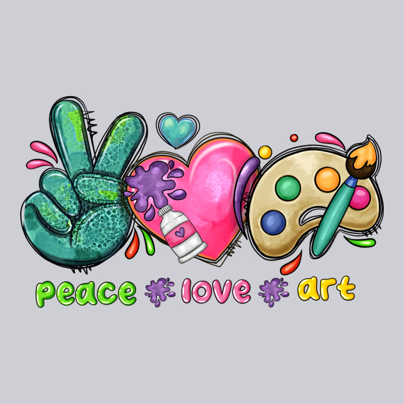 Peace Love Art Heavyweight Sweatshirt by NancyCooperArtShop | Teevron