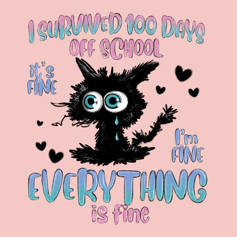 I Survived 100 Days Of School Cat Urban Heavy Tee by MaliasSmallBusiness | Teevron