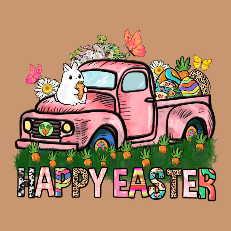 Happy Easter Day Truck Heavyweight Hoodie by HowdyJamesFarm | Teevron
