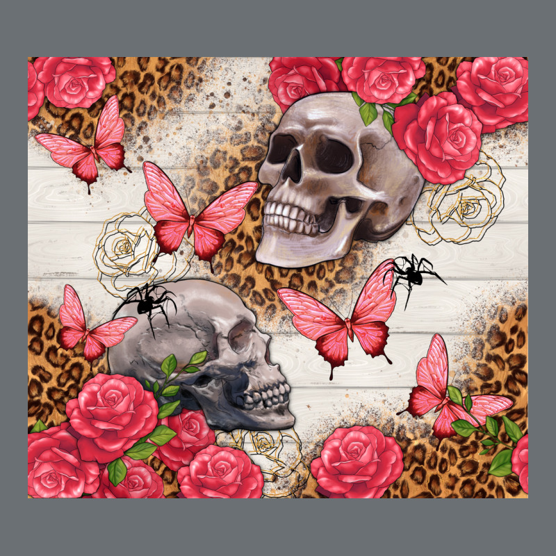 Skulls And Roses Tumbler Premium Hoodie by TumblerDesignByShophia | Teevron