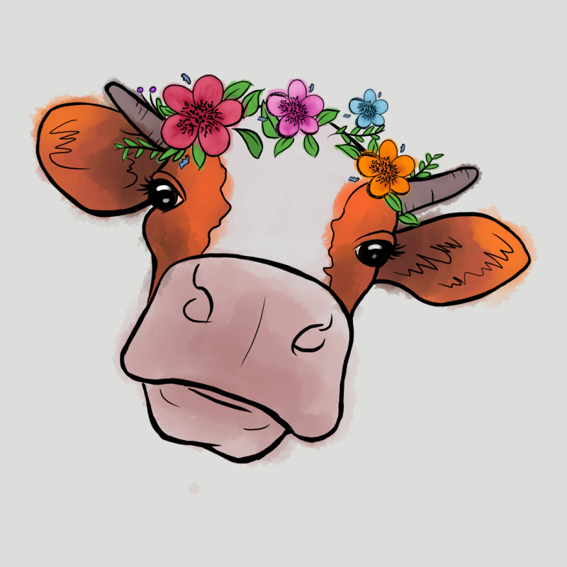 Cow With Flowers Zipper Hoodie by Bettercallsaul | Teevron