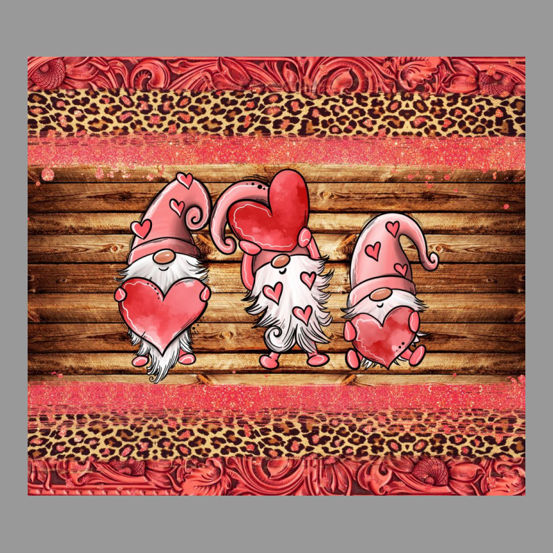 Valentines Day Gnomes Leopard Vintage Hoodie by Jasminsmagicworld | Teevron