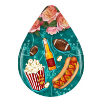 american football and western roses teardrop | Teevron